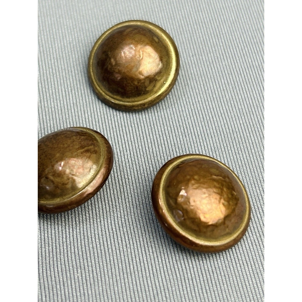 Vintage‎ Dome Metal Buttons Set Of 5 - Picture 6 of 10